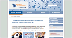 Desktop Screenshot of kommunale-suchtpraevention.de